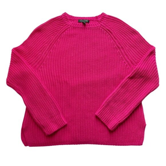 Ralph Lauren 100% Cotton Sweater XL Pink Fuchsia - Picture 2 of 5